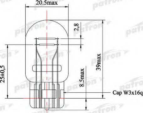 Patron PLW21/5 - Lampadina, Luce guida diurna autozon.pro