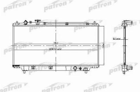 Patron PRS3442 - Radiatore, Raffreddamento motore autozon.pro