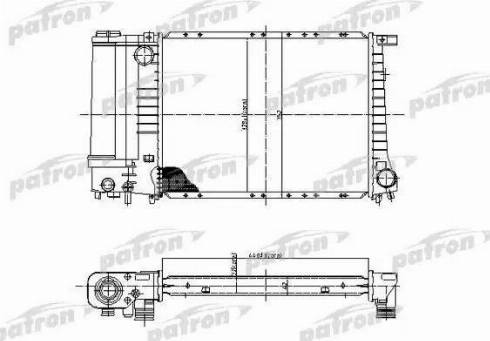 Patron PRS3400 - Radiatore, Raffreddamento motore autozon.pro