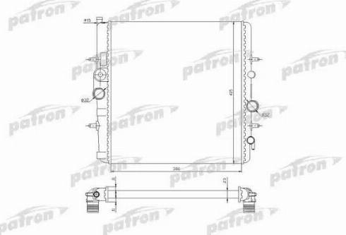 Patron PRS3506 - Radiatore, Raffreddamento motore autozon.pro