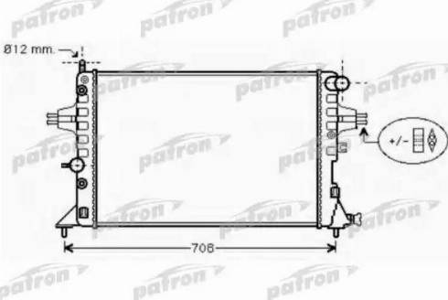 Patron PRS3573 - Radiatore, Raffreddamento motore autozon.pro