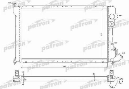 Patron PRS3031 - Radiatore, Raffreddamento motore autozon.pro