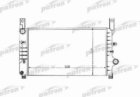 Patron PRS3319 - Radiatore, Raffreddamento motore autozon.pro