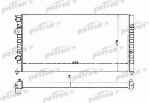 Patron PRS3370 - Radiatore, Raffreddamento motore autozon.pro