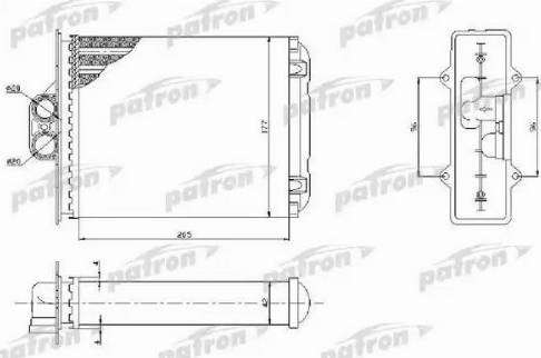 Patron PRS2050 - Scambiatore calore, Riscaldamento abitacolo autozon.pro