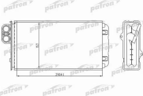 Patron PRS2018 - Scambiatore calore, Riscaldamento abitacolo autozon.pro