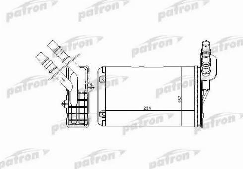 Patron PRS2071 - Scambiatore calore, Riscaldamento abitacolo autozon.pro