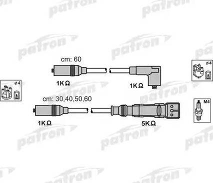 Patron PSCI1000 - Kit cavi accensione autozon.pro