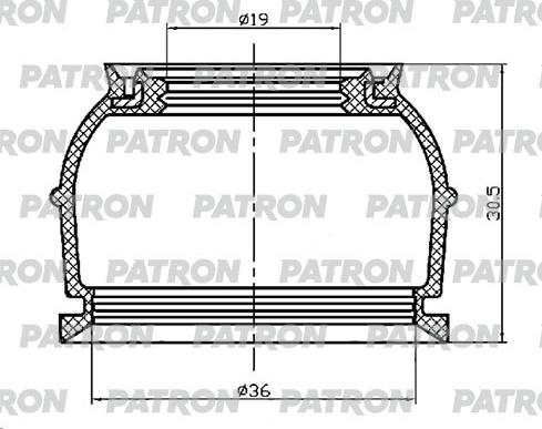 Patron PSE6400 - Kit riparazione, Giunto di supporto / guida autozon.pro