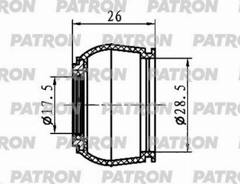 Patron PSE6407 - Kit riparazione, Giunto di supporto / guida autozon.pro