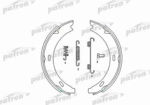 Patron PSP196 - Kit ganasce, Freno stazionamento autozon.pro