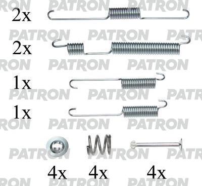 Patron PSRK0153 - Kit accessori, Ganasce freno autozon.pro