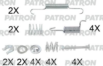 Patron PSRK0176 - Kit accessori, Ganasce freno stazionamento autozon.pro