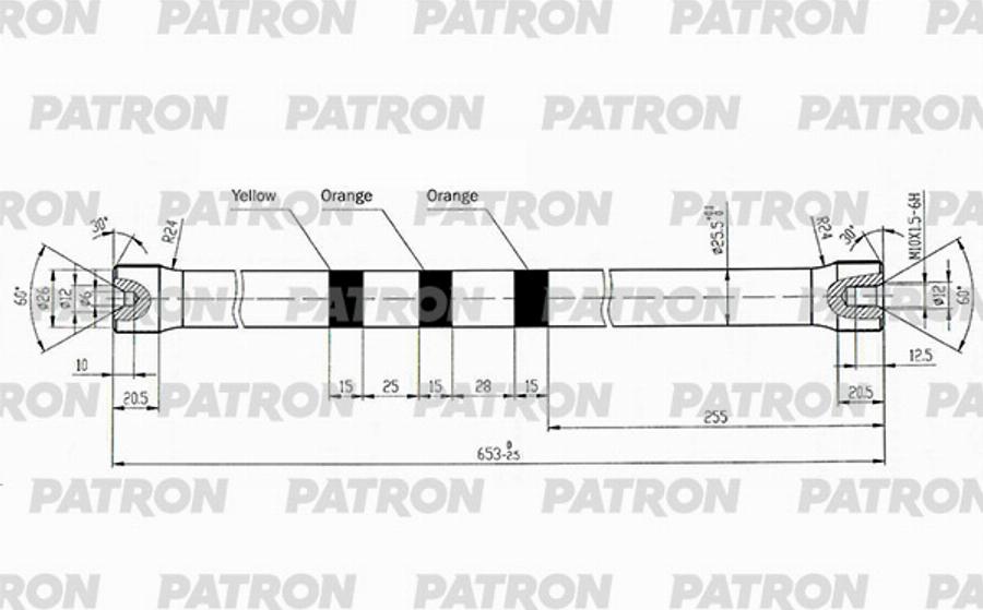 Patron PTB1012 - Prigioniero, Barra di torsione autozon.pro