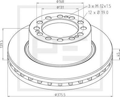 PE Automotive 066.253-00A - Discofreno autozon.pro