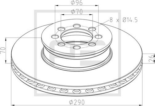 PE Automotive 016.648-00A - Discofreno autozon.pro