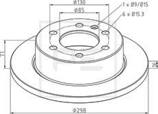 PE Automotive 016.676-00A - Discofreno autozon.pro