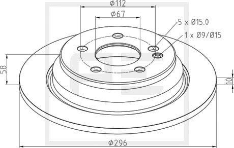 PE Automotive 016.673-00A - Discofreno autozon.pro