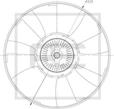 PE Automotive 010.340-00A - Girante, Raffreddamento motore autozon.pro