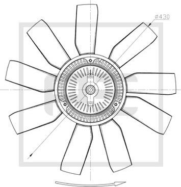 PE Automotive 010.338-00A - Girante, Raffreddamento motore autozon.pro