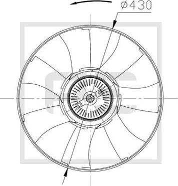 PE Automotive 010.337-00A - Girante, Raffreddamento motore autozon.pro