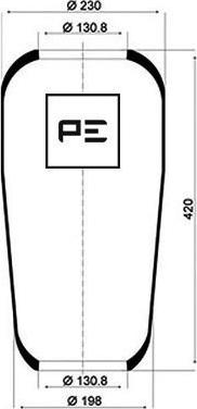 PE Automotive 084.062-70A - Soffietto, Sospensione pneumatica autozon.pro