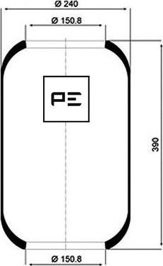 PE Automotive 084.008-70A - Soffietto, Sospensione pneumatica autozon.pro