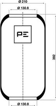 PE Automotive 084.007-70A - Soffietto, Sospensione pneumatica autozon.pro