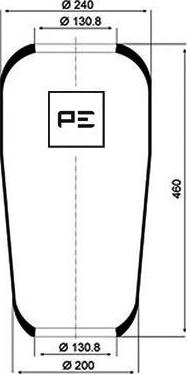 PE Automotive 084.018-70A - Soffietto, Sospensione pneumatica autozon.pro