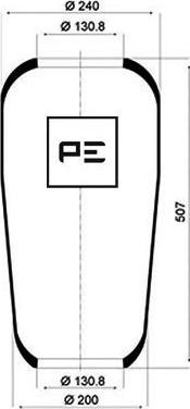 PE Automotive 084.013-70A - Soffietto, Sospensione pneumatica autozon.pro