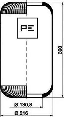 PE Automotive 084.086-70A - Soffietto, Sospensione pneumatica autozon.pro