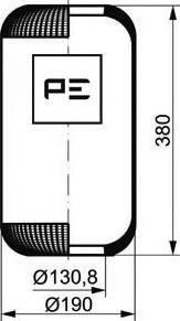 PE Automotive 084.031-70A - Soffietto, Sospensione pneumatica autozon.pro