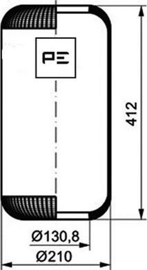 PE Automotive 084.033-70A - Soffietto, Sospensione pneumatica autozon.pro