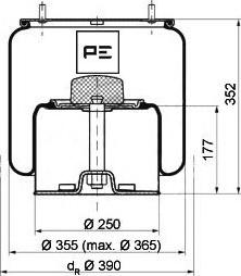 PE Automotive 084.020-72A - Soffietto, Sospensione pneumatica autozon.pro