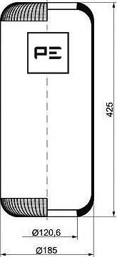 PE Automotive 084.079-70A - Soffietto, Sospensione pneumatica autozon.pro