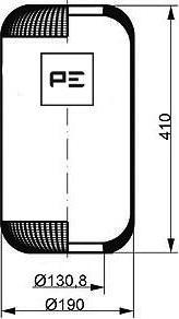 PE Automotive 084.077-70A - Soffietto, Sospensione pneumatica autozon.pro