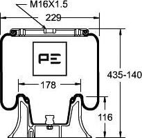 PE Automotive 084.192-71A - Soffietto, Sospensione pneumatica autozon.pro