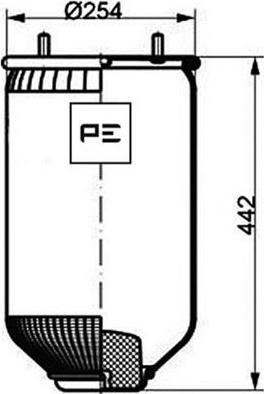 PE Automotive 084.100-71A - Soffietto, Sospensione pneumatica autozon.pro