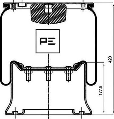 PE Automotive 084.114-73A - Soffietto, Sospensione pneumatica autozon.pro