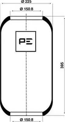 PE Automotive 084.135-70A - Soffietto, Sospensione pneumatica autozon.pro