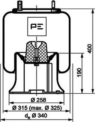 PE Automotive 084.172-71A - Soffietto, Sospensione pneumatica autozon.pro