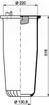 PE Automotive 084.250-70A - Soffietto, Sospensione pneumatica autozon.pro