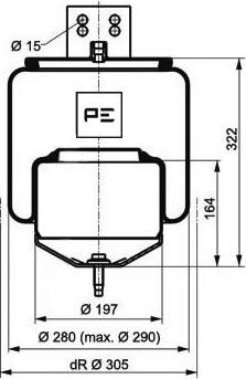 PE Automotive 084.264-72A - Soffietto, Sospensione pneumatica autozon.pro