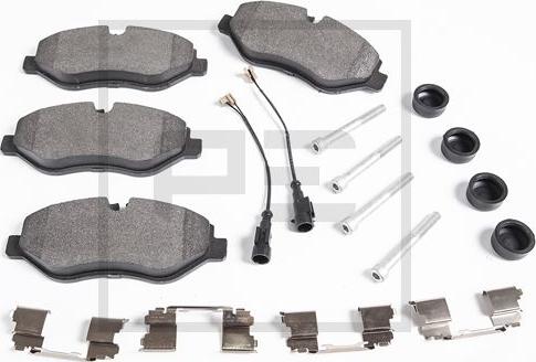 PE Automotive 086.361-00A - Kit pastiglie freno, Freno a disco autozon.pro