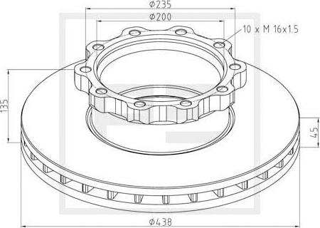 BENDIX 567400B - Discofreno autozon.pro