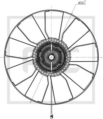 PE Automotive 030.191-00A - Girante, Raffreddamento motore autozon.pro