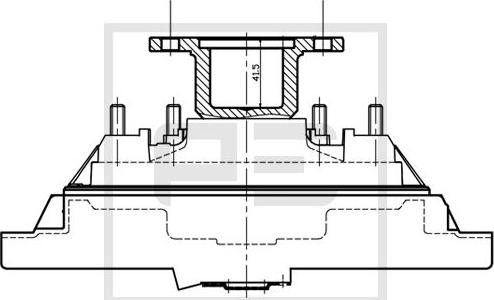 PE Automotive 030.180-00A - Giunto di collegamento, Ventilatore radiatore autozon.pro