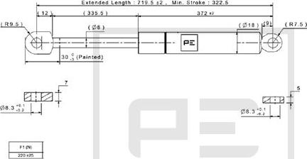 PE Automotive 030.343-00A - Ammortizzatore pneumatico autozon.pro