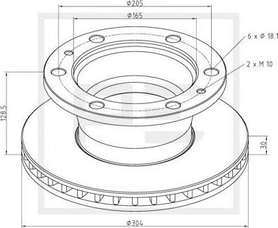 PE Automotive 026.651-10A - Discofreno autozon.pro