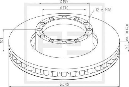 PE Automotive 026.658-10A - Discofreno autozon.pro